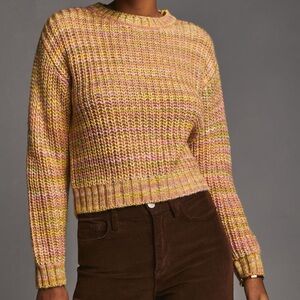 🔥NWT anthropologie obi melange crewneck pullover sweater